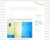 Premade Blogger Template: Flag Detail