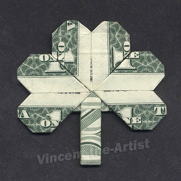 dollar origami flower