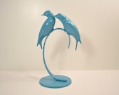 Vintage Blue Birds on a Stand