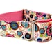 Modern Dog Collar Martingale Collar 1.5" Modern Flowers