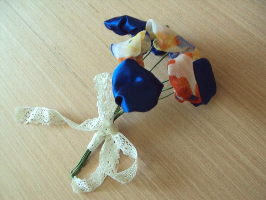 Fabric Flower Bouquet for Cubicle or Home Decoration