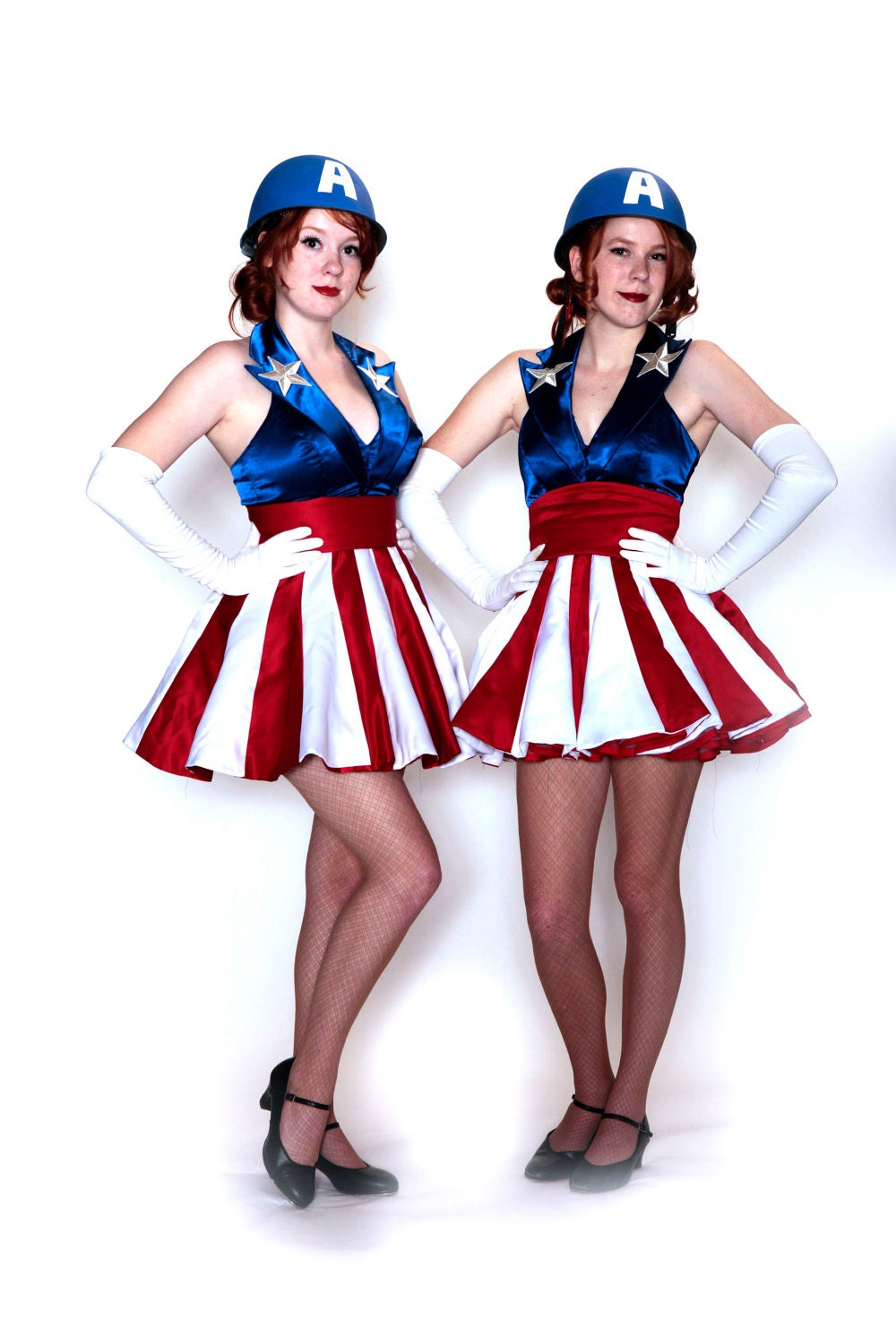 Custom size Captain America USO girl costume