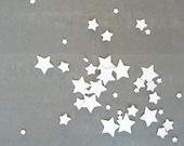 Porcelain stars - table decoration // MADE TO ORDER // For Every Day, a Wedding or Dinner party // Set of 50 // Free shipping worldwide