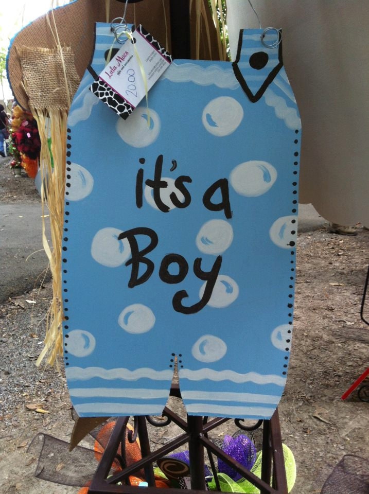 Welcome Baby Boy Door Hanger