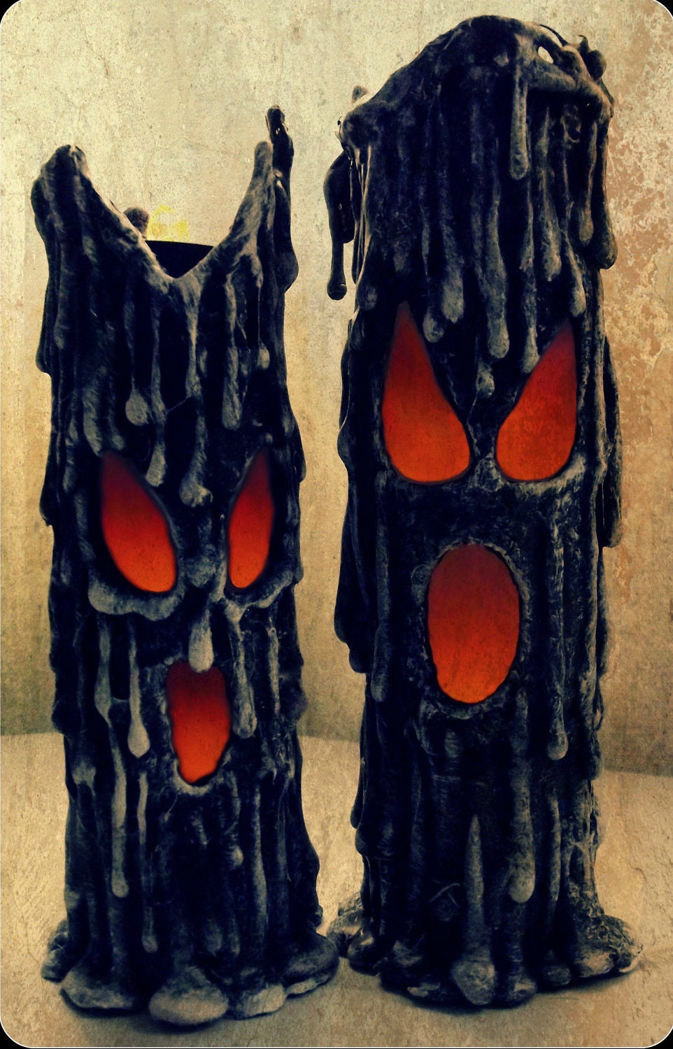 Halloween Candle Props Evil Twins