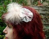 Beautiful Butterfly Fascinator with Marabou Feathers
