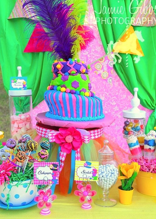 MAD HATTER Candy Jar Labels Party Printables - Alice In Wonderland Birthday, shower or Party - Krown Kreations Il_570xn