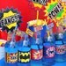 SUPER HERO Party Circles -Superheroes party for Batman, Spiderman - Superman Super Woman- Wonder Woman- Krown Kreations