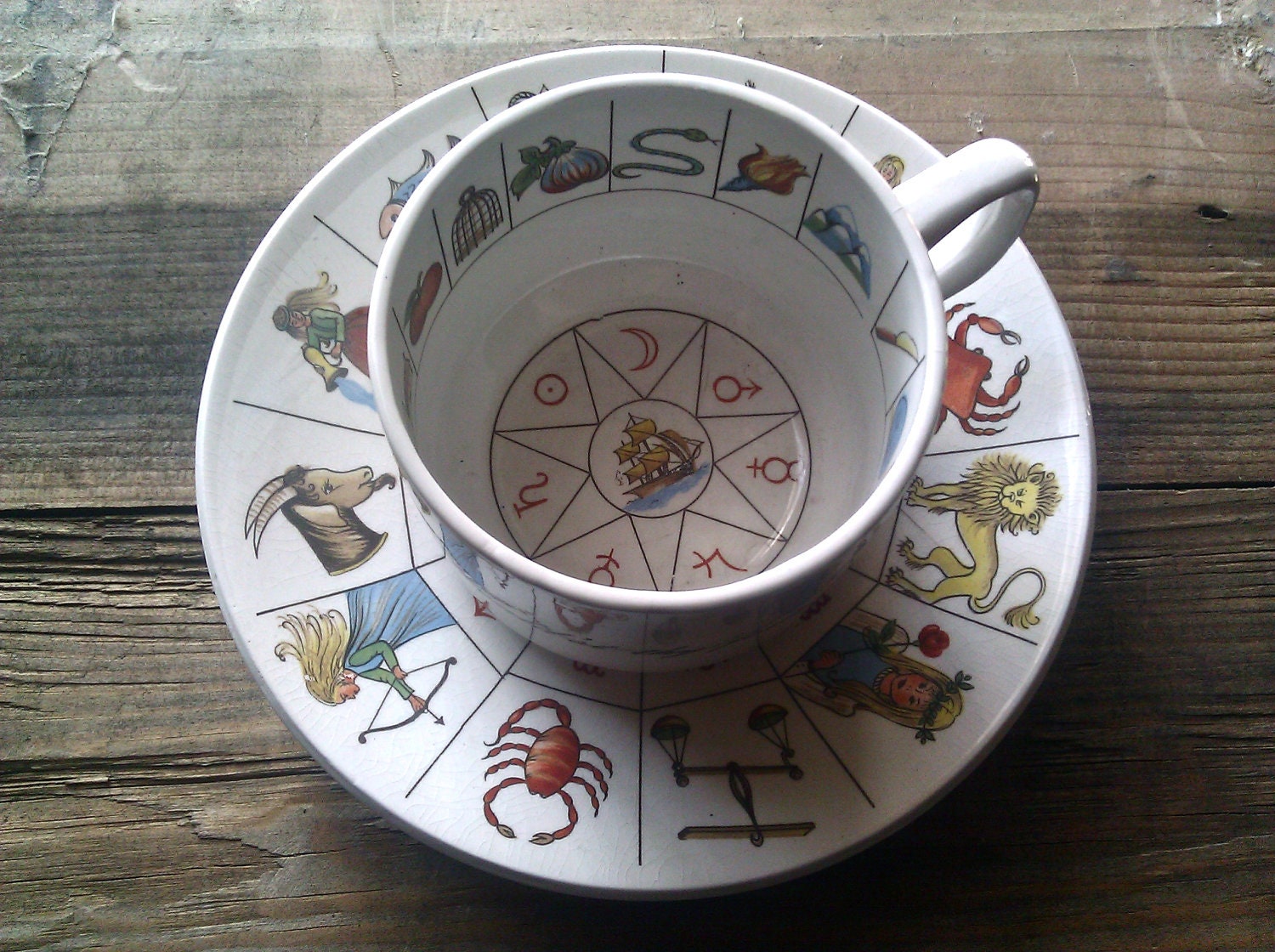 The Taltos Fortune Telling Teacup and saucer