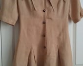 vintage 1980s Sue Wong linen jumper