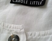 vintage Carole Little linen tank/ swimsuit cover-up