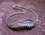 ANGEL WING ANKLET-Beautiful Ankle Bracelet- Meaningful Wife, Mother, Sister, Friend Gift 'Rememberance' by RevelleRoseJewelry