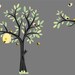 ON SALE Kids vinyl wall decal Tree with a tree branch set with birds bee hive and bumble bees
