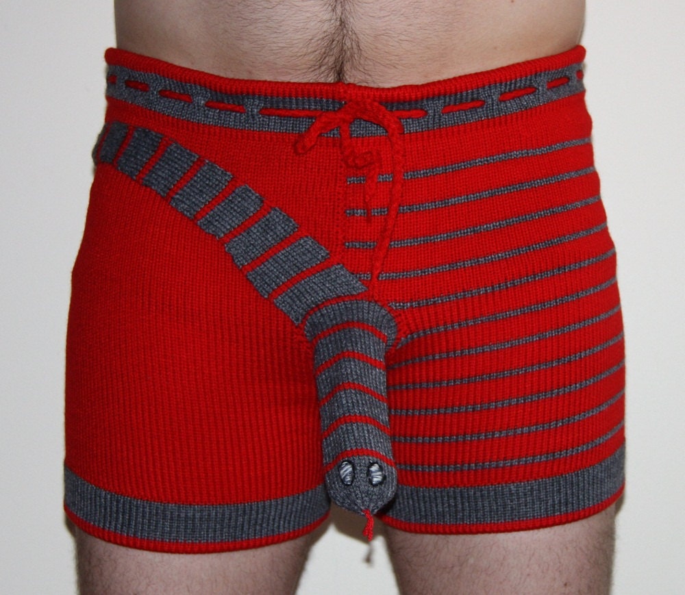 Sexy men Shorts Handmade, Men, Present, Gift Underwear, SNAKE pattern