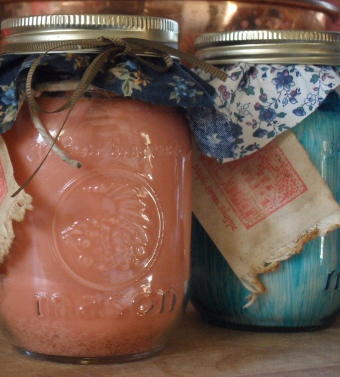 16 Ounce 100 percent Soy Jar Candles     / FREE SHIPPING