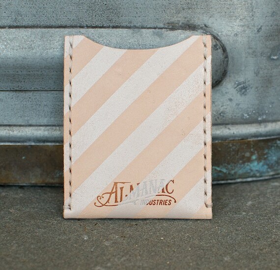 Leather Card Case / Wallet - Pearl White