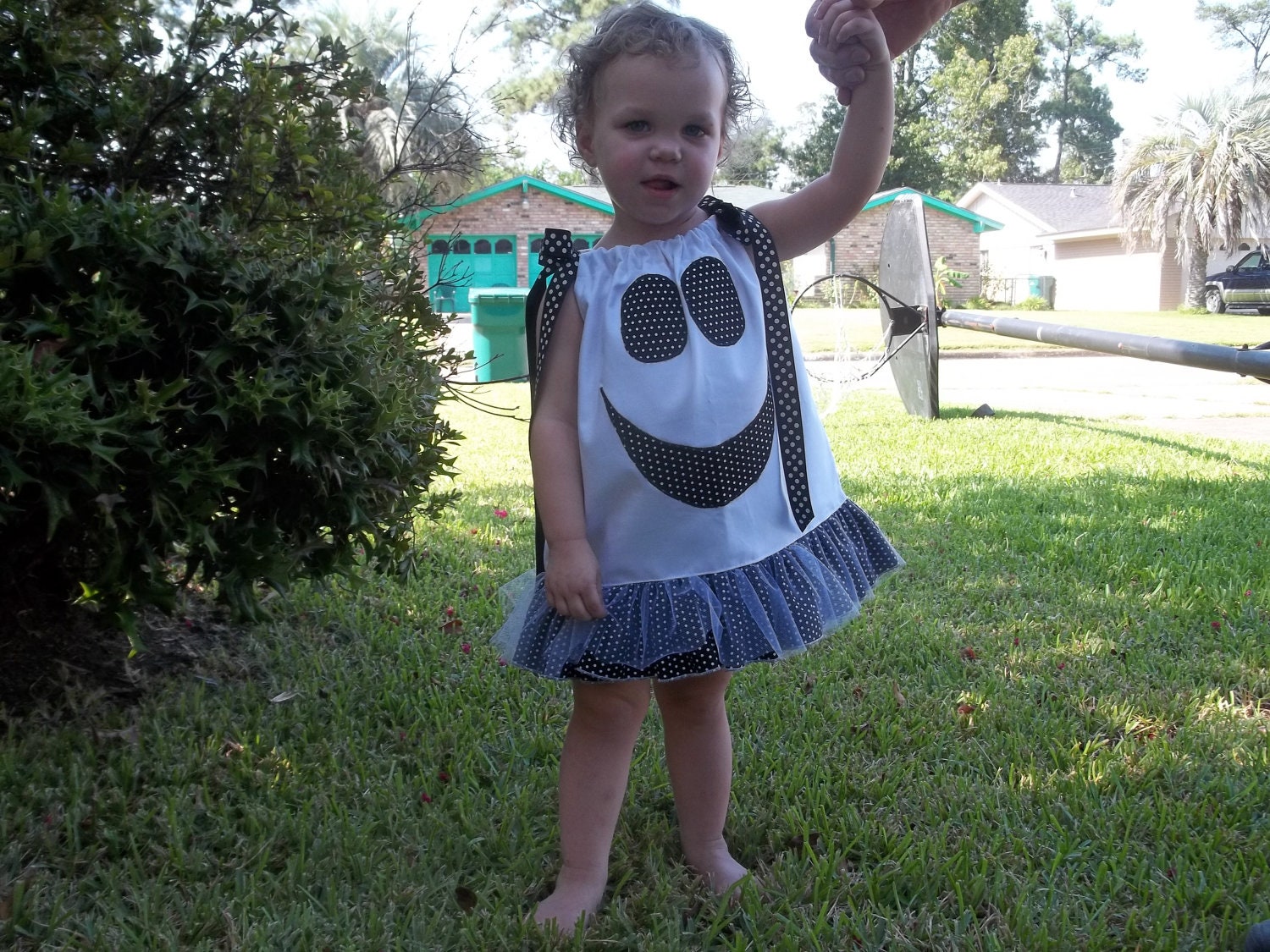 Halloween Ghost Pillowcase Dress, Toddler Ghost Costume, Custom Boutique Fall Children Clothing, Baby Girl