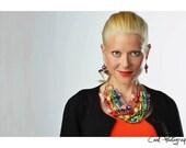 CLASSIC, Statement Necklace, Rainbow, Pink, Green, Turquoise, Teal, Blue, Purple, Red, Crystal, Pearls, Stones, Jewelry by Jessica Theresa