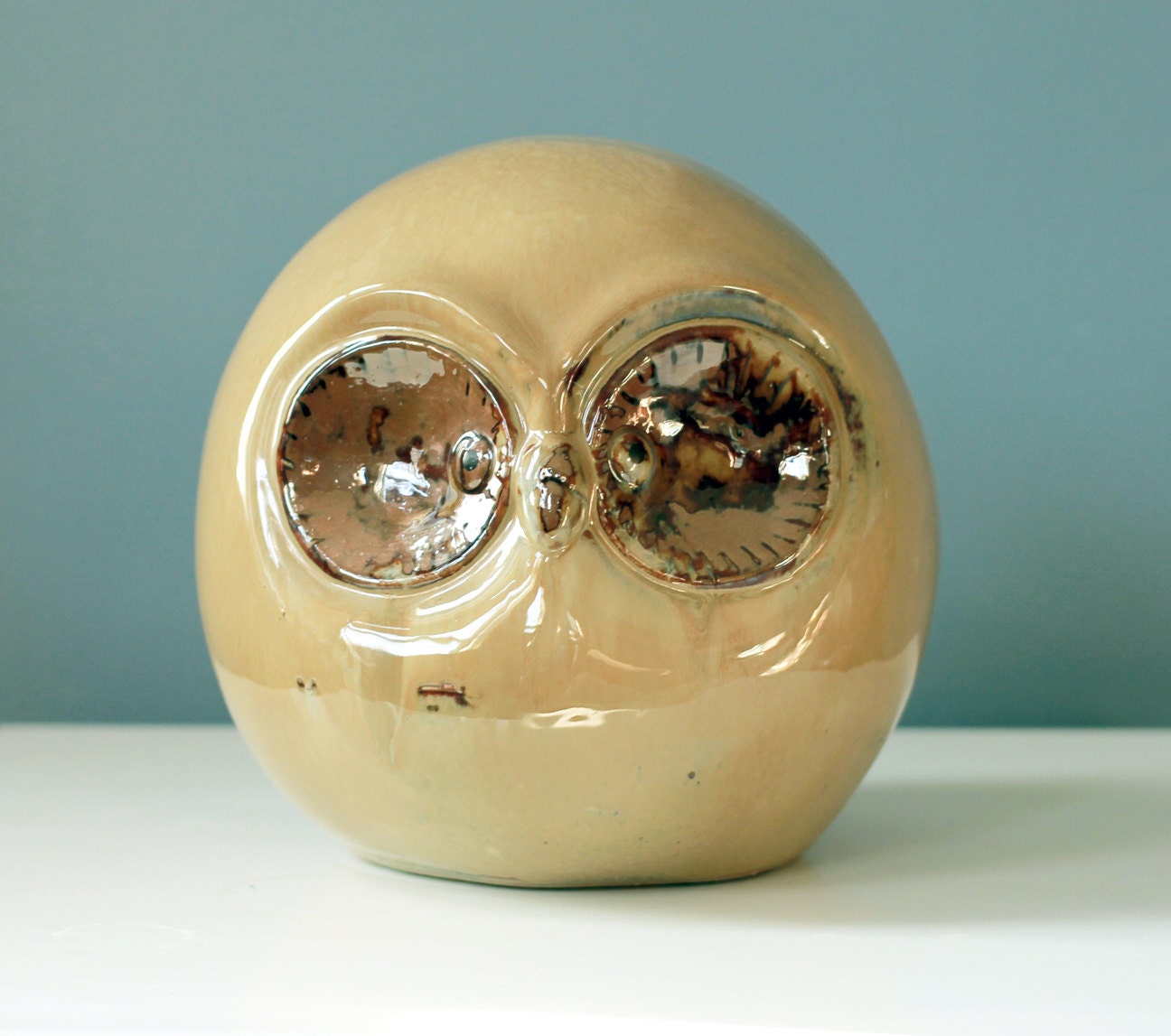 Ceramic Owl Figurine