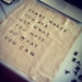 Quote Pillow - Hand-stamped Linen Inspirational Quote Pillow Cover