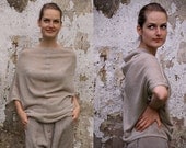 Linen Sweater. Natural Flax