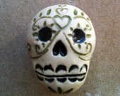 Día de los Muertos skull furniture knobs, Day of the Dead skull