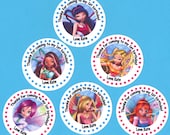 Winx Club Fairy Birthday Party Personalized Stickers Set of 20 Great for goodie favor treat bags invitations and thank you notes