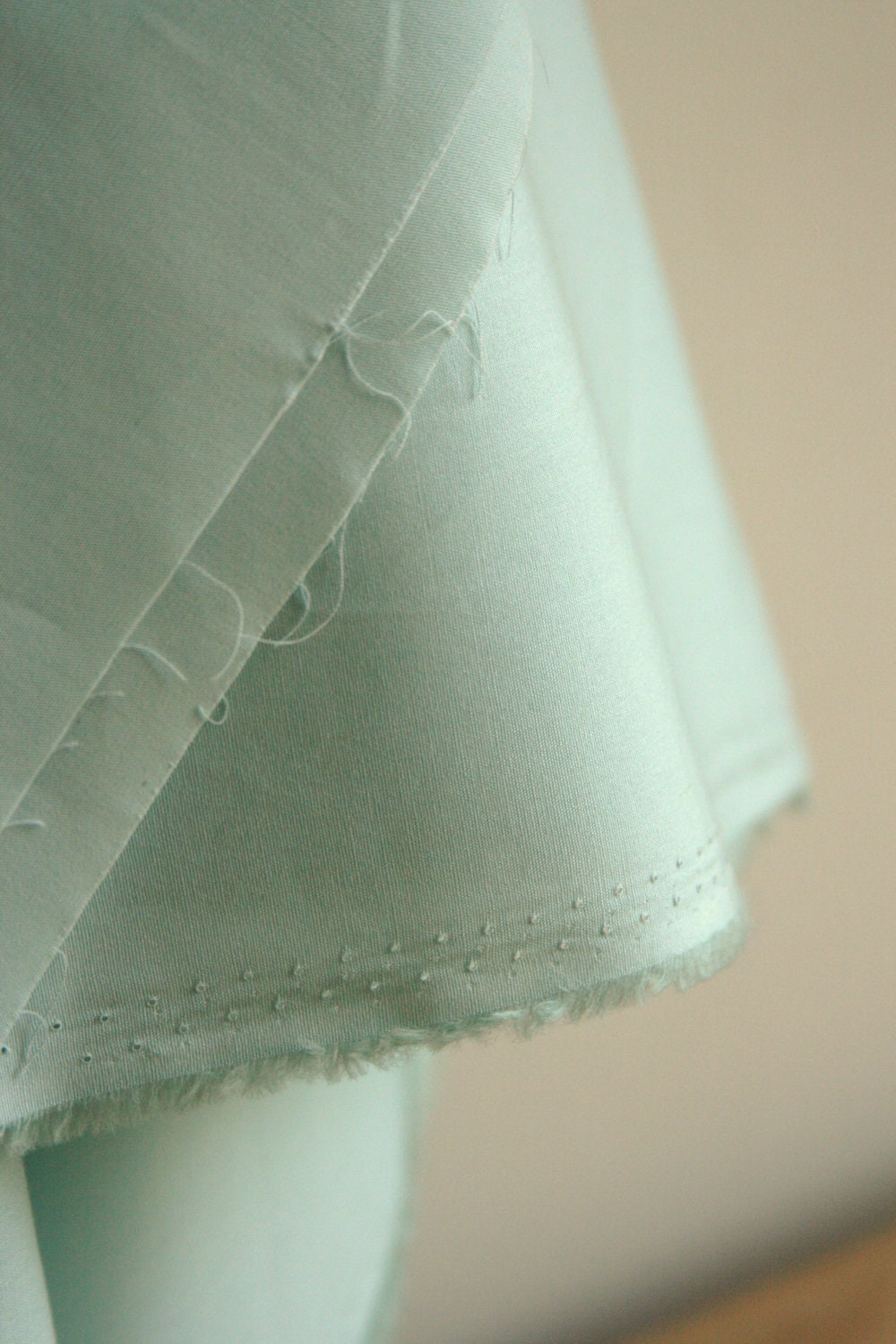 Organic "Solid" in LIght Blue by deisgner Monaluna from Fox Hollow - ONE HALF YARD