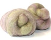 Hand Dyed Kainuu Grey Finnsheep Wool, baby pastels, carded batts, 110 g, 3.9 oz