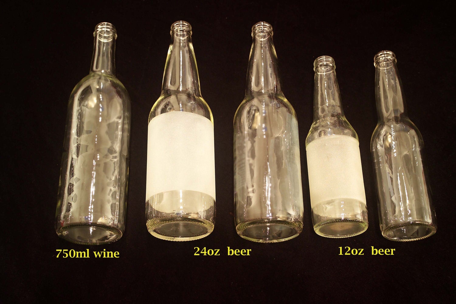 Wine // Beer Bottles Suspension Lamp. Pendant Light.