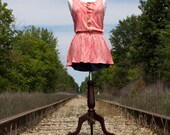 Organic Button Down Blouse with Key Hole Back - elliekate2011