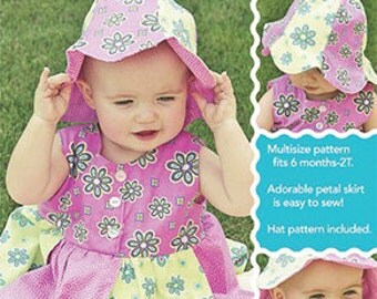 Baby Petal Dress and Hat Sew Baby Designs Pattern