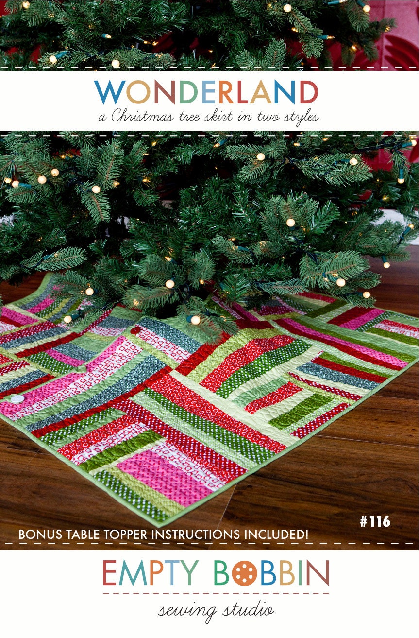 Tree Skirt  Pattern  Wonderland Christmas Two Styles