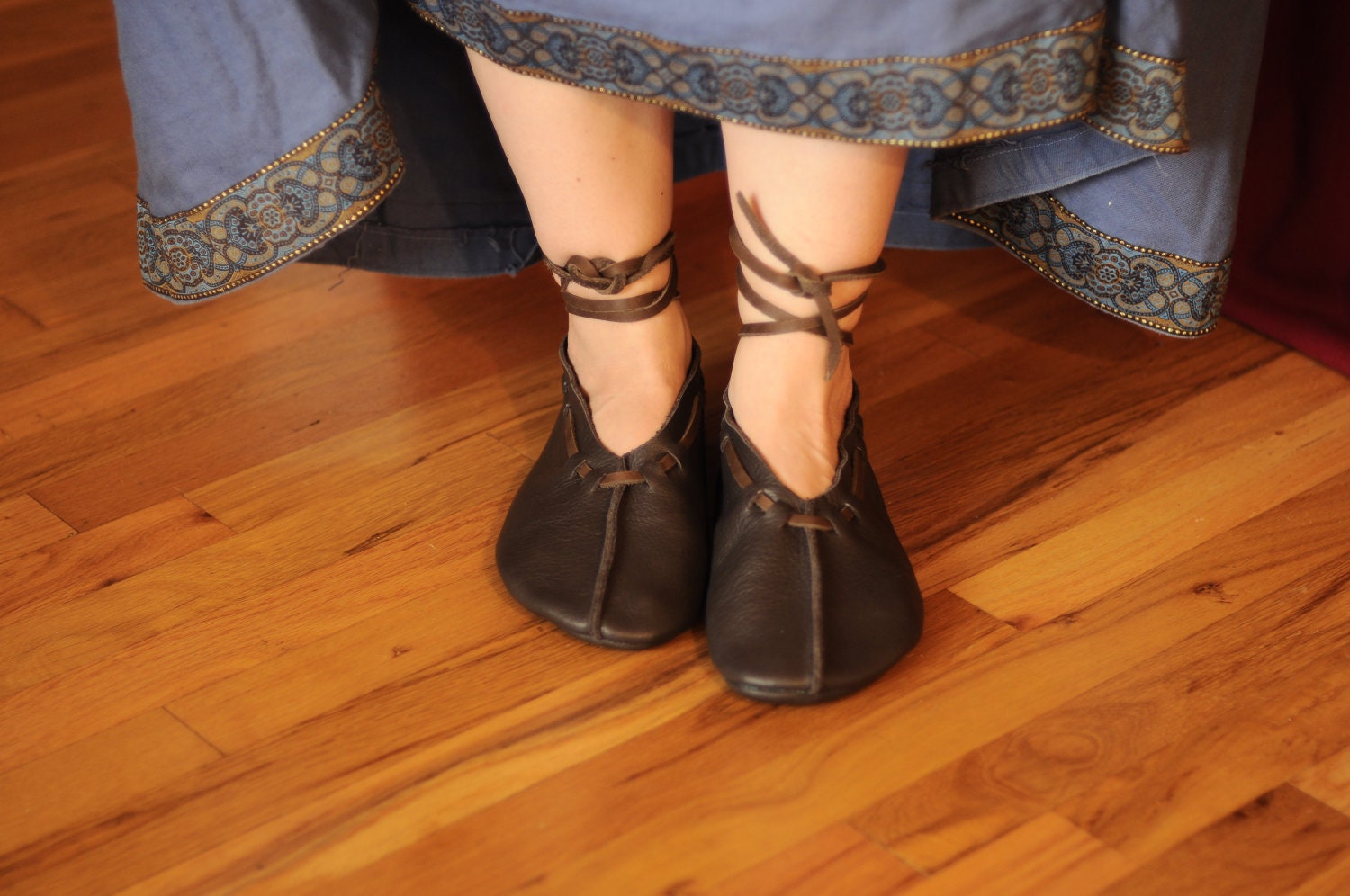 Mecklenburg: Medieval Slavic Reproduction Handmade Leather Shoe