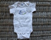 Tent onesie - Hand embroidered