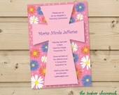 Flowers, First Communion Invitations, Baptism Invitations, Christening Invitations Il_170x135