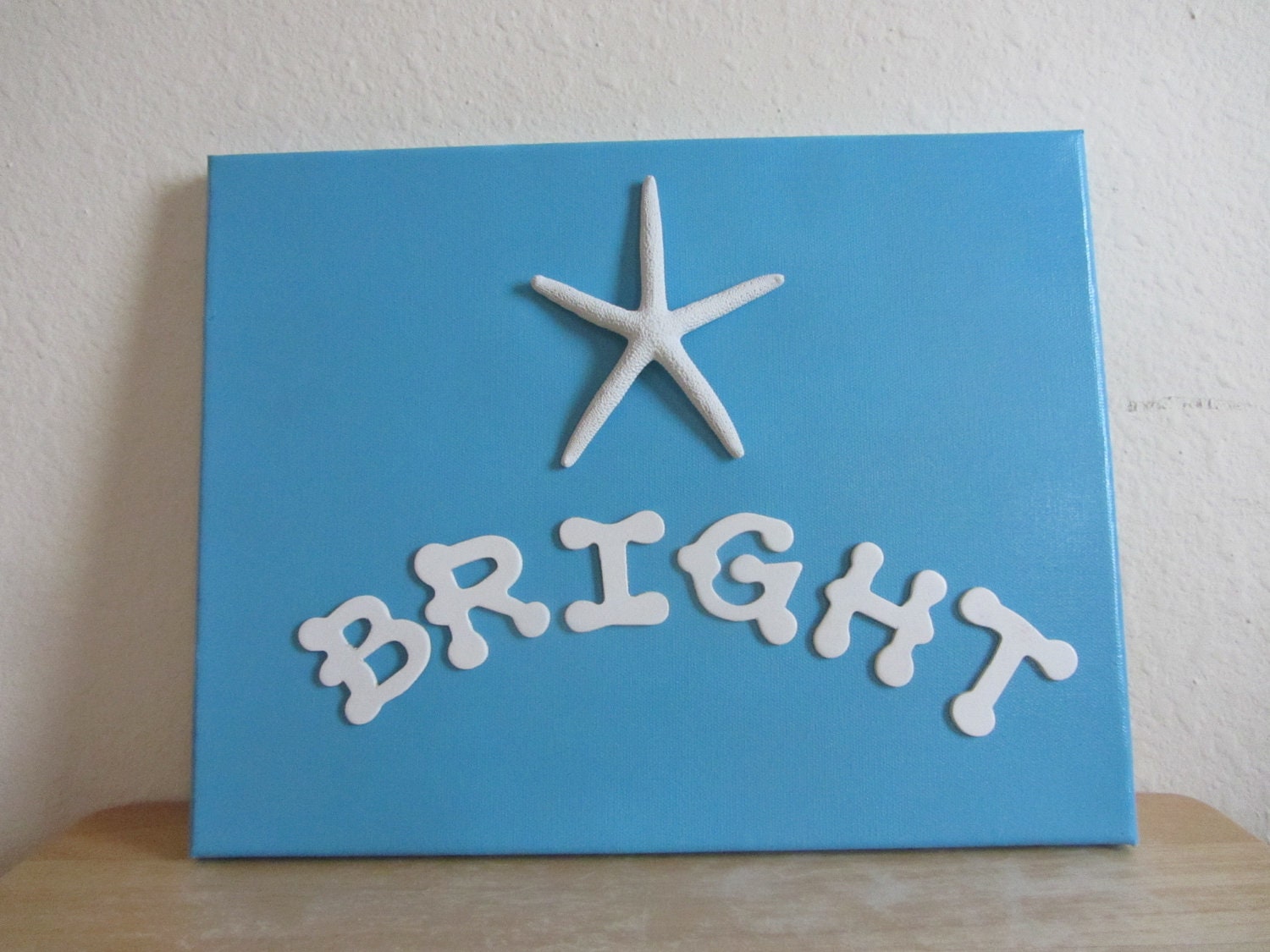 Beach House Nursery Art - Starfish Canvas - Star Bright