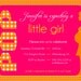 She's About to Pop (Pink, Orange & Yellow) Baby Shower Invitation- Printable