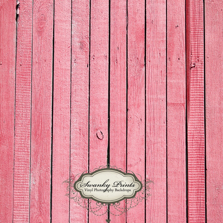 5ft x 5ft Vinyl Photography Backdrop / Pink Wood Floor / Perfect for Newborn or Childrens Pictures