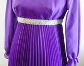 vintage dress ... 1960s GOGO PURPLE PARTY Sweet ..