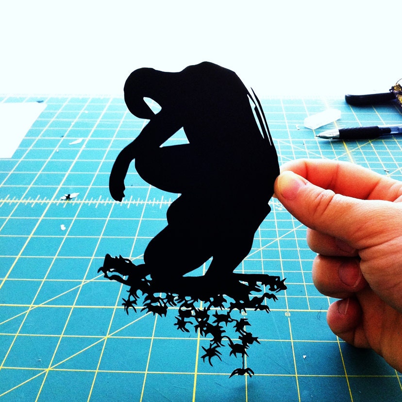 Spiderman 8x10 Paper Cutting