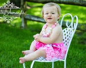 Little Princess Pink Sashay Ruffle Skirt with Adjustable Waist Sashay Ruffle Skirt Photo Prop Adjustable Waist up to 18"