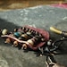 Leather and bead amulet necklace - tribal glass beads, gold coral and raw sapphire