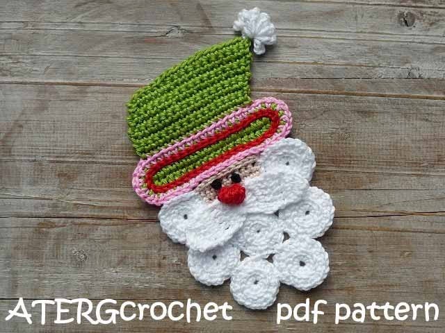 Crochet pdf pattern SANTA CLAUS by ATERGcrochet