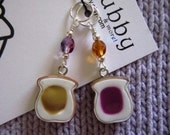 YOU Are the Jelly to MY Peanut Butter Non Snag Stitch Markers - Set of Two