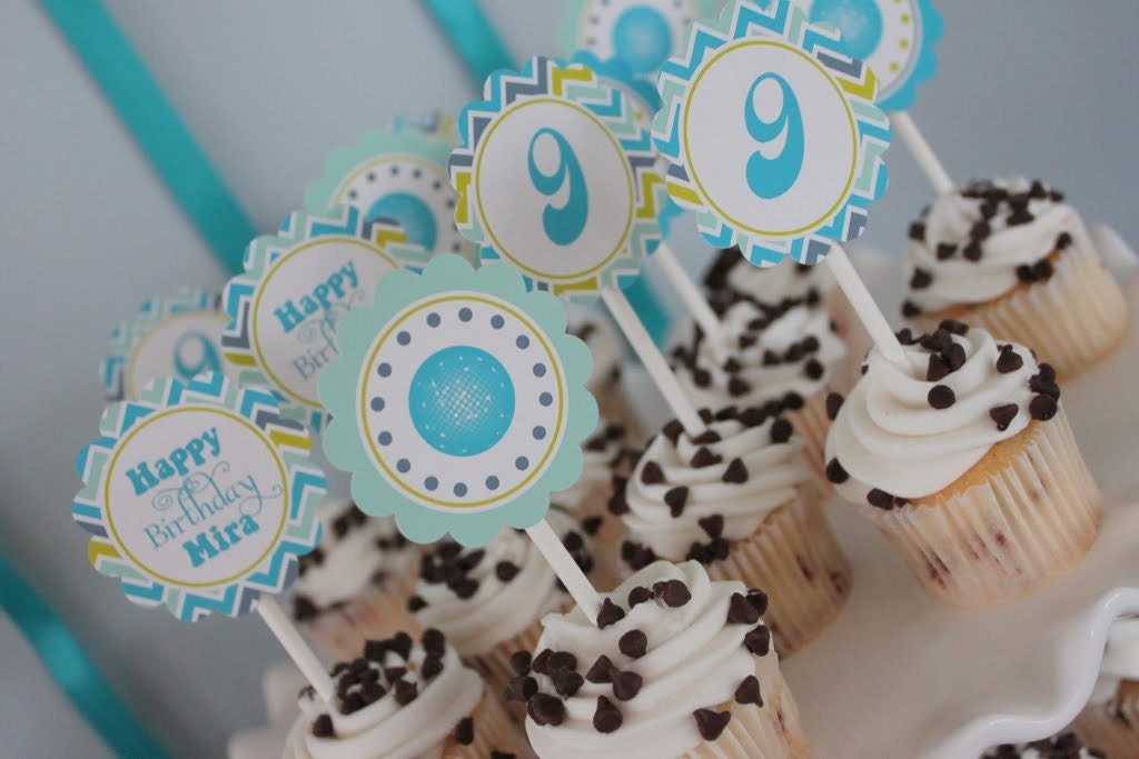 PRINTABLE PARTY COLLECTION -- Chevron Disco Party Collection -- Mirabelle Creations