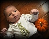 Tie Onesie Stickers for Baby Boys in Plaid Just Like Dad...Favorite Baby Shower Gift...Photo Prop...Fast Shipping