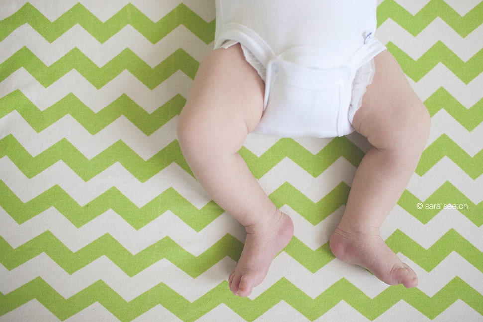 Chevron Baby Blanket, Choose Your Color, Soft Organic Cotton, Holiday Gift For New Baby