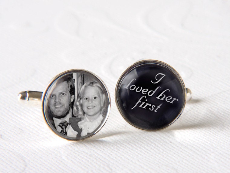 Father of the Bride Photo Cufflinks - Perfect Gift for your Father on your Wedding Day