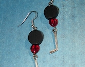 Pierced Earrings Hockey Fan Statement